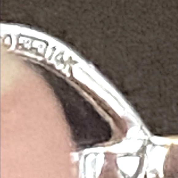 14k White Gold Diamonique Brilliant CZ Necklace - Picture 11 of 11